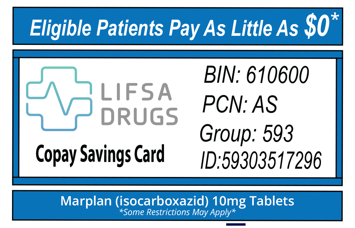 Lifsa Drugs MARPLAN® Co-Pay Savings Card